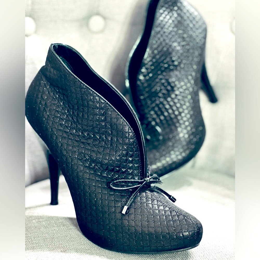 BCBGirls Black Shimmer Booties
